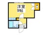 メイプル 1Rの間取り