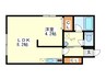 リアライズ発寒 1LDKの間取り