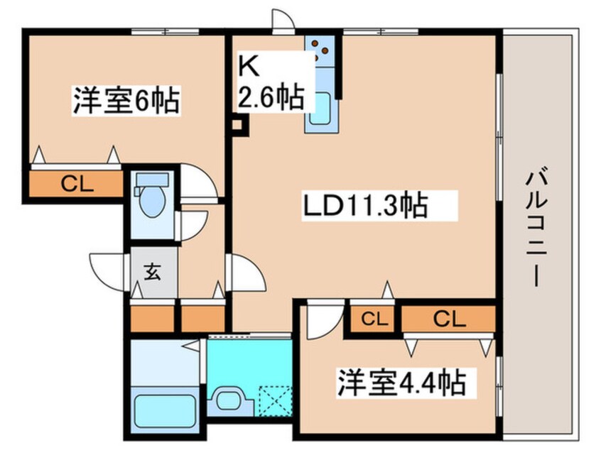 間取図 アルファスクエア元町