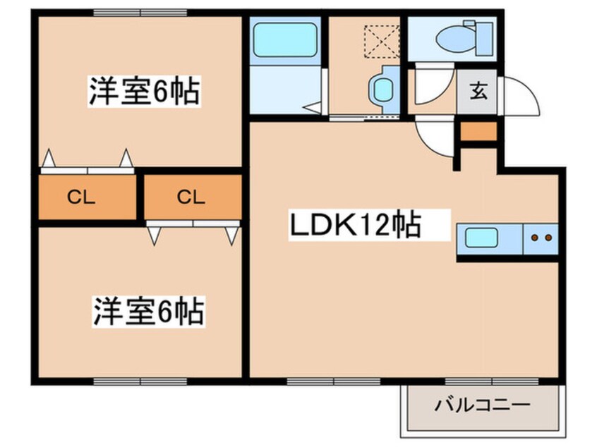間取図 ラグナベルデN18
