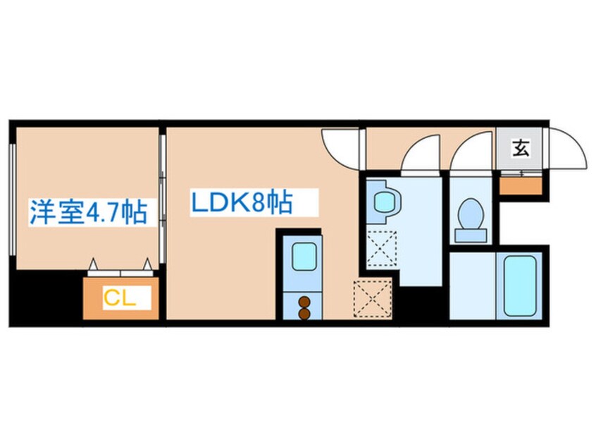 間取図 E-horizon山鼻