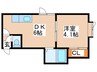 Ｔｓ円山 1DKの間取り