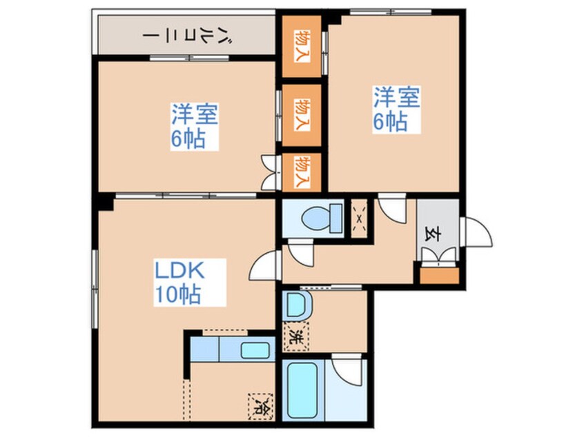 間取図 ケントハウス