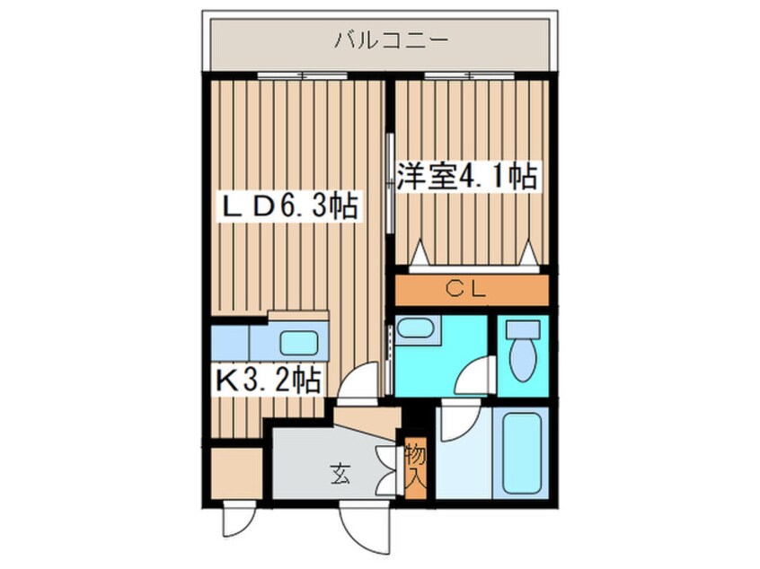 間取図 MAHALO OHASHI HOKUDAI
