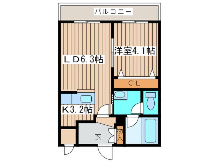 間取図 MAHALO OHASHI HOKUDAI