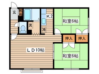 間取図 フジカネハイツＡ