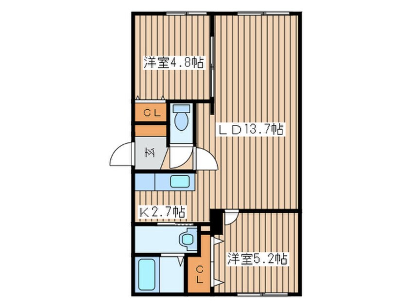 間取図 solaie N36