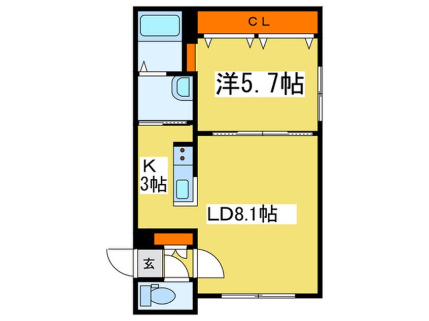 間取図 グランメール北１８条