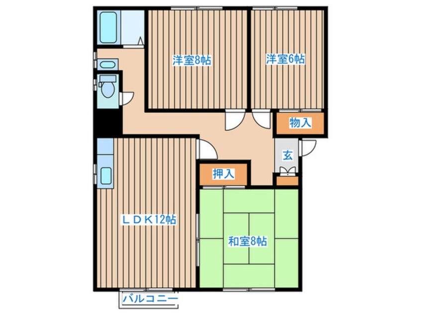 間取図 吉田第二マンション