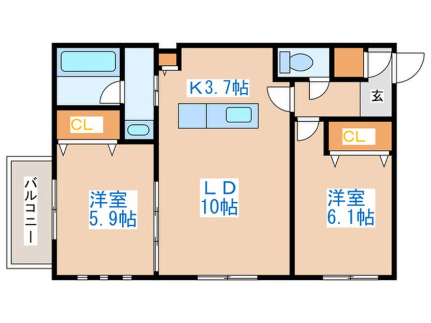 間取図 マンダリーノ