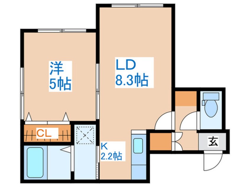 間取図 スクーデリア発寒中央