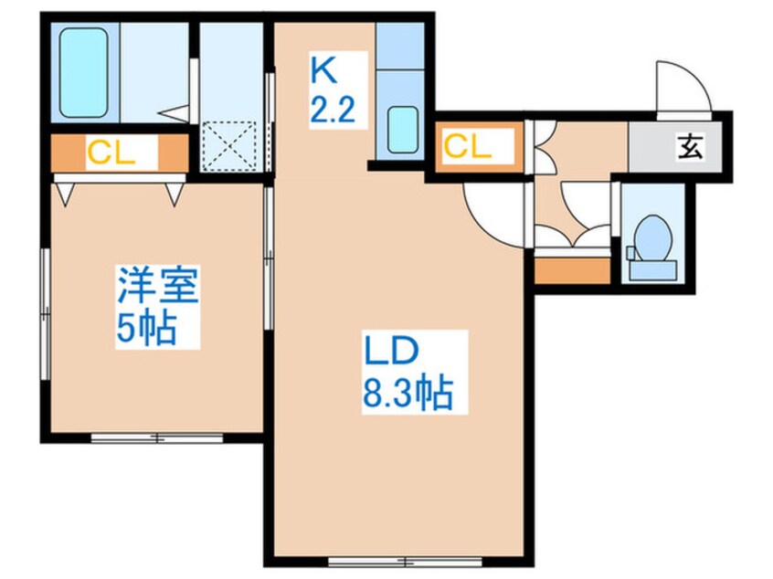 間取図 スクーデリア発寒中央