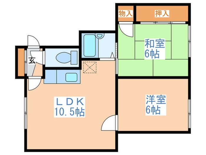 間取り図 コ－ポ二上