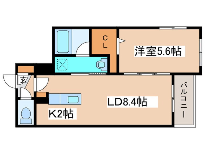 間取図 S.field北23