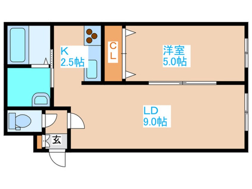 間取図 グランメ－ル北１１条