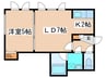 アマンプリ 1LDKの間取り