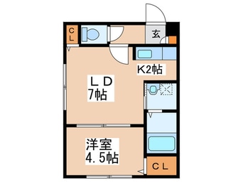 間取図 Ｌｏｃｏｖｅｒｓｏ月寒東