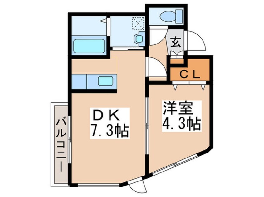 間取図 ラポム美園