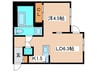 D×Apartment N3E6 1LDKの間取り