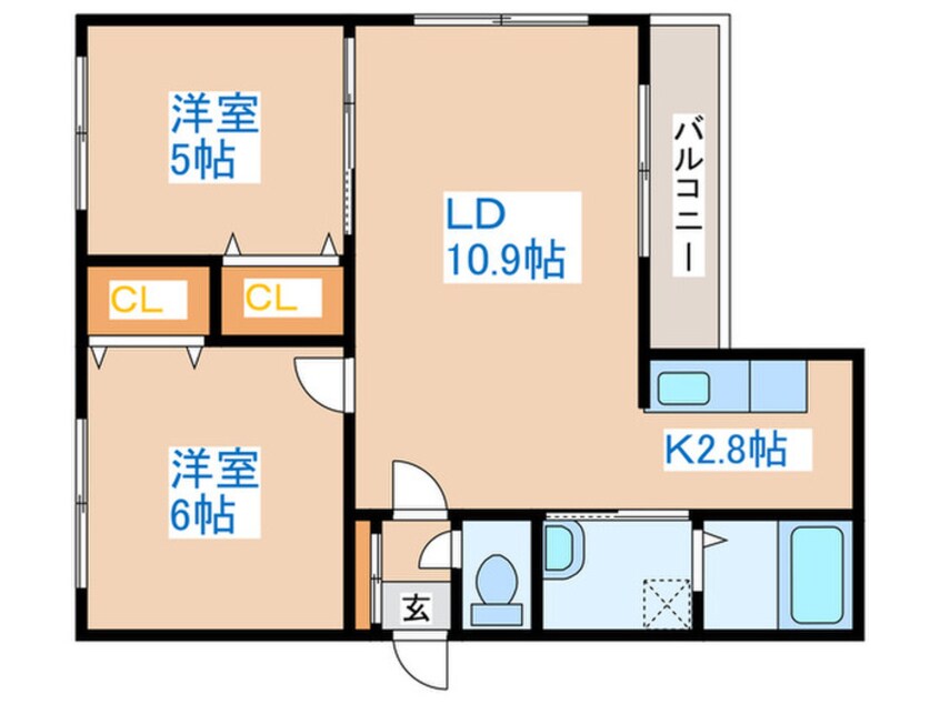 間取図 SR発寒