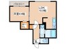 MCdIARMID 1LDKの間取り
