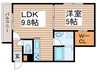 Y´s N10 1LDKの間取り