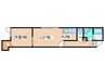 ユートーン 1LDKの間取り