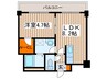 ＬＥＥ北９条 1LDKの間取り