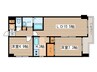 レジデンスN21 2LDKの間取り