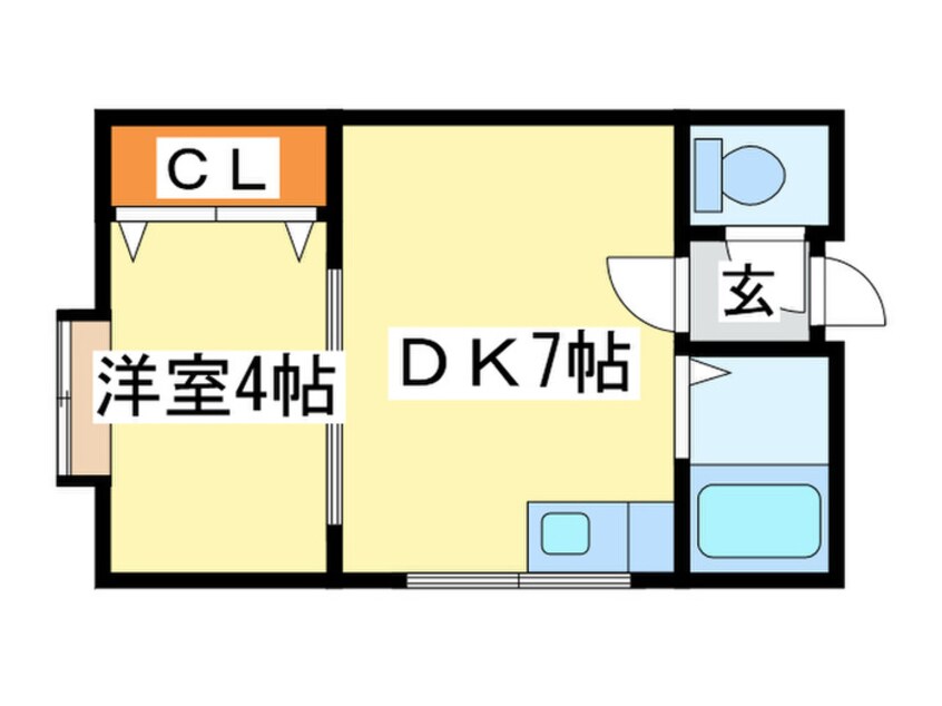 間取図 ア－クコ－ト東区役所前Ⅱ