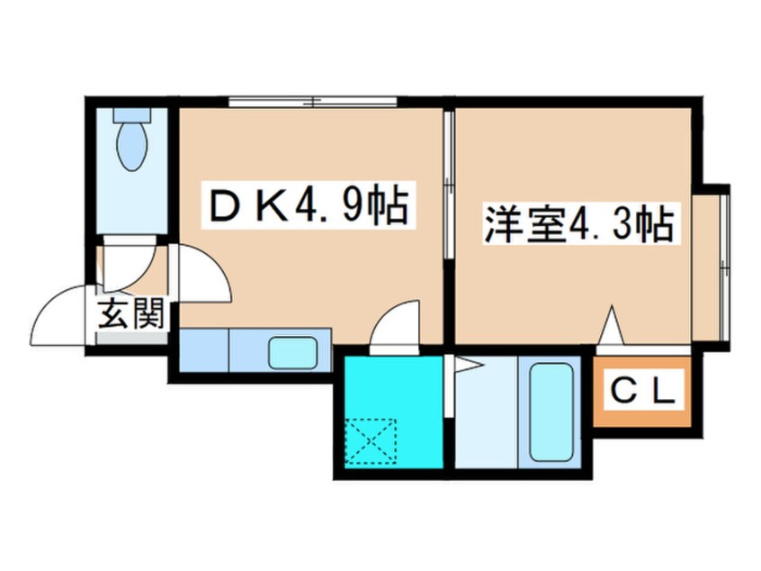 間取図 ウィンディー白石