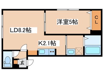 間取図 グランメールRA・N23