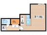 グランヒル北12条 1Kの間取り