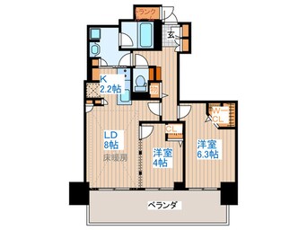 間取図 ブランズ札幌南７条（１２０２）