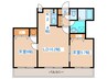 タイムズコ－ト南８条壱番館 2LDKの間取り