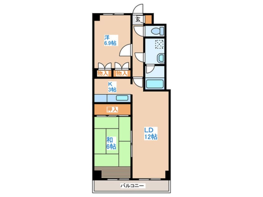間取図 輪島ﾋﾞﾙ