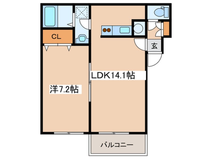 間取図 タイムズコ－ト南８条・弐番館