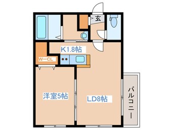 間取図 Maison chouchou 南平岸