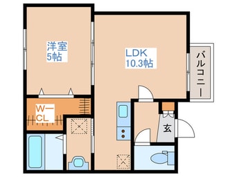 間取図 Maison chouchou 南平岸