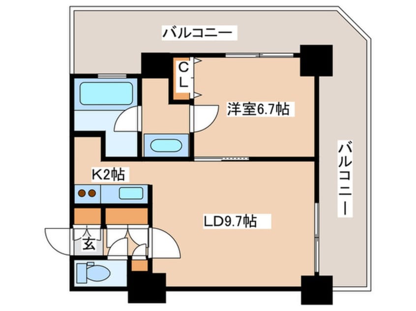 間取図 グランドタワー札幌