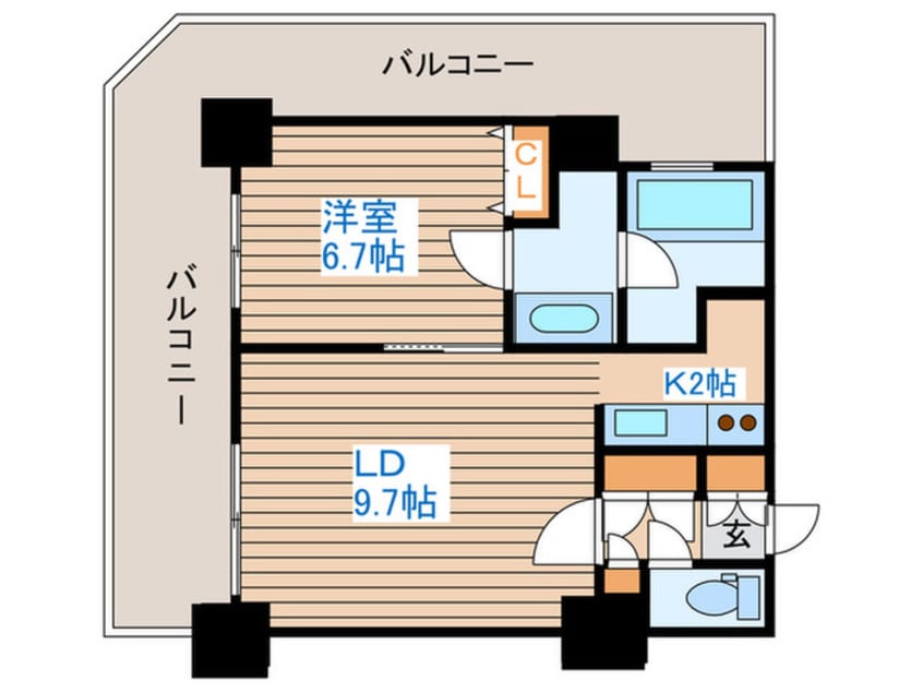 間取図 グランドタワー札幌