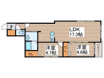 間取図 レスツオン北１３