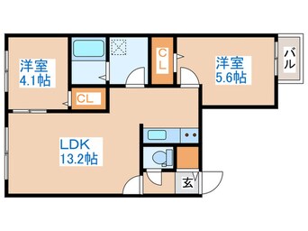 間取図 カオン山鼻