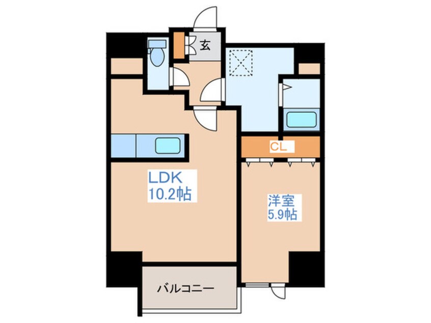 間取図 オーチャードホームズ平岸