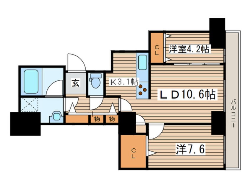 間取図 レジディア大通公園