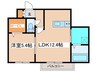 パークサイドN35 1LDKの間取り