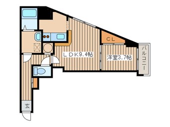 間取図 クレア北２４条