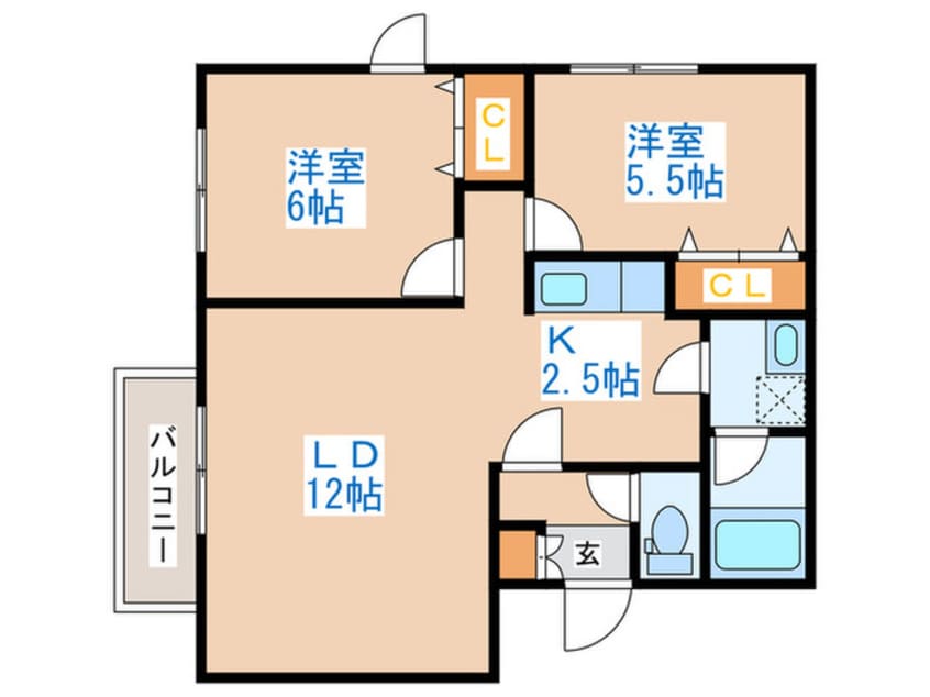 間取図 クレセント