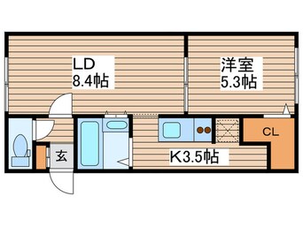 間取図 グランメ－ル北１７東１４Ｂ棟