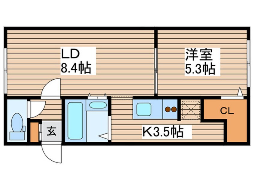 間取図 グランメ－ル北１７東１４Ｂ棟